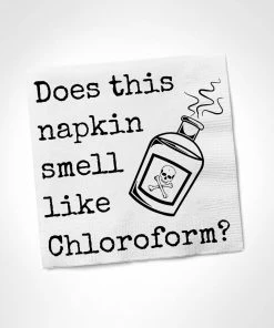 Twisted Wares Does This Napkin Smell Like Chloroform NAPKIN Home & Beauty