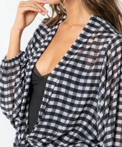 LOVESTITCH Gia Gingham Tie Front Top 5 LOVESTITCH Gia Gingham Tie Front Top