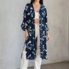 LOVESTITCH RESORT APPAREL Waterfront Embroidered Kimono