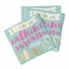 Soiree-sisters Cocktail Napkins | Caffeine Sarcasm + Wine - Foil - 20ct