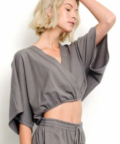 Fabina BRUSHED ORGANIC HEMP Crop Surplus Kimono Studio Ko
