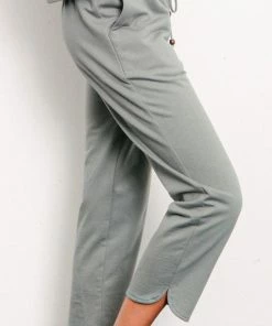 Fabina BRUSHED ORGANIC HEMP Cropped Joggers RESORT APPAREL