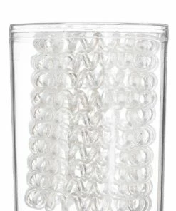 Girly BIG Spiral Hair Ties - Pearl