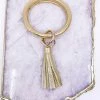 The Market Place KEY RINGS Key Chain Bangle With Tassel