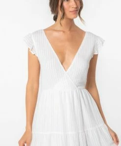 LOVESTITCH Talia Lace Up Midi Dress