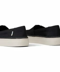 TOMS Black Textured Woven Women's Parker Slip-Ons 11 TOMS Black Textured Woven Women's Parker Slip-Ons