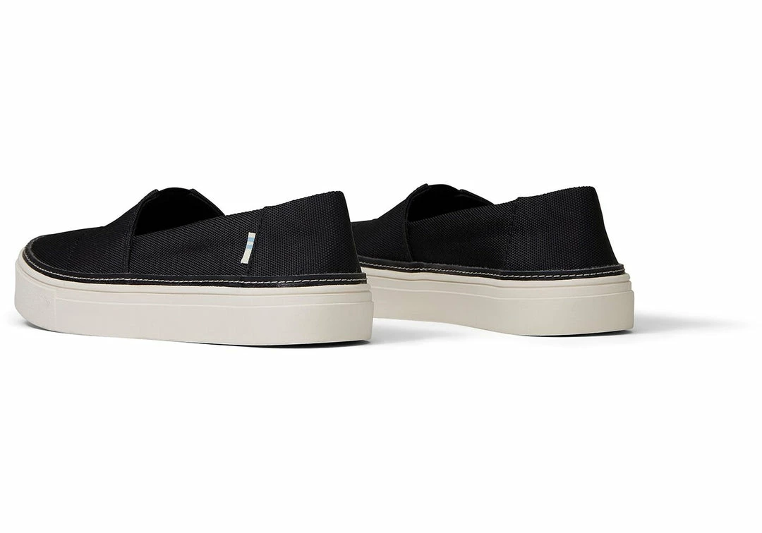 TOMS Black Textured Woven Women's Parker Slip-Ons 6 TOMS Black Textured Woven Women's Parker Slip-Ons