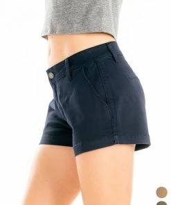 KanCan Hazel Mid Rise Chino Shorts RESORT APPAREL