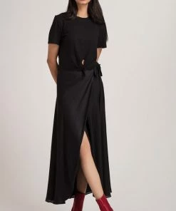 Benares Silky Long Wrap Skirt HOLIDAY APPAREL