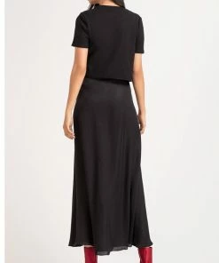 Benares Silky Long Wrap Skirt HOLIDAY APPAREL