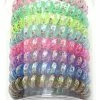 Girly Spiral Hair Ties - Speckled Pastel