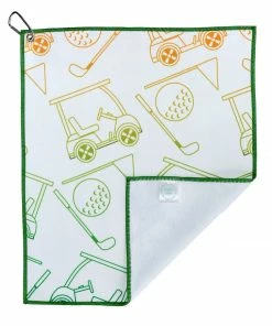 Millie Rose Designs Golf Cart Ride Microfiber Golf Towel 5 Millie Rose Designs Golf Cart Ride Microfiber Golf Towel