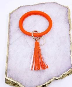 The Market Place Key Chain Bangle With Tassel KEY RINGS