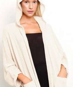 Studio Ko DOMESTIC KNIT WAFFLE Cardigan Hoodie