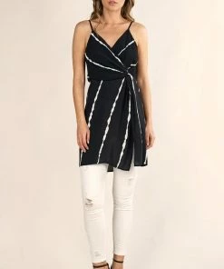 LOVESTITCH Spaghetti Strap Twist Tunic