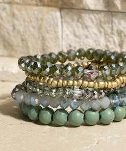 Garden Party Four Layered Stretch Bracelet Set JEWELRY