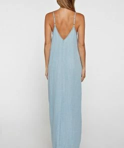 LOVESTITCH Skirts & Dresses Tencel Sleeveless V-Neck Maxi Dress