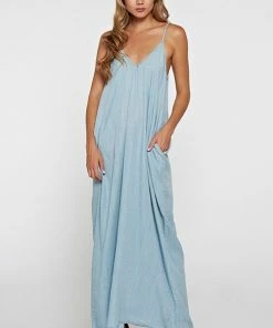 LOVESTITCH Skirts & Dresses Tencel Sleeveless V-Neck Maxi Dress