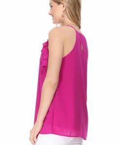 Aryeh Sharon Ruffle Tank Top Tops