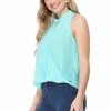 Aryeh Sleeveless Wrap Top Tops