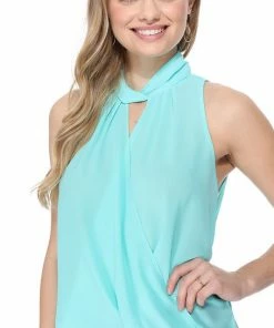 Aryeh Sleeveless Wrap Top Tops
