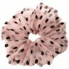 Girly Polka Dot Mesh Scrunchie