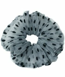 Girly HAIR Polka Dot Mesh Scrunchie