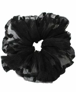 Girly HAIR Polka Dot Mesh Scrunchie