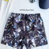 Maria West Swimwear Black Palms Swim Shorts