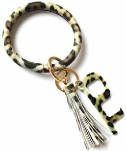 Girly Key Chain Bangle W/ Stylis Hook