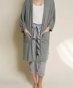 Studio Ko DOMESTIC KNIT WAFFLE Cardigan Hoodie RESORT APPAREL