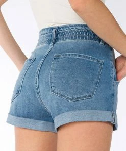 KanCan Dali Paperbag Ultra High Rise Mom Shorts