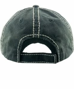 KBETHOS RESORT APPAREL Distressed Camping Hair Baseball Cap