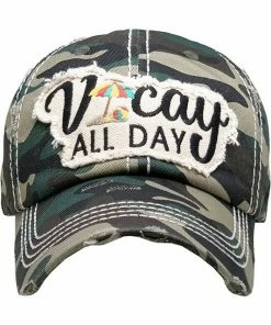 KBETHOS Distressed VACAY Baseball Cap RESORT APPAREL