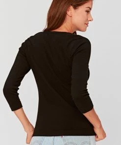 XCVI SPECKLE SCOOP NECK TEE