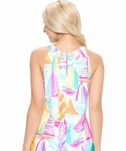 Aryeh Tops Sleeveless Sailboat Top