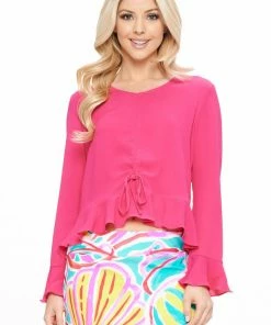 Aryeh Tops Daphne Ruched Top
