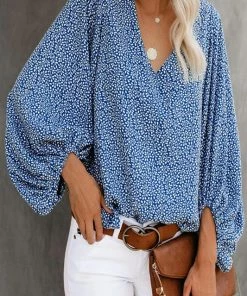 Cezele Floral Print Blouse