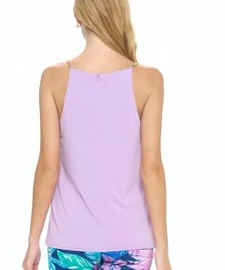 Aryeh Chain Link Lavender Top