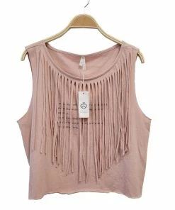Fabina PRE WASHED Recycled Cotton Fringe Graphic T Studio Ko