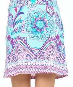Aryeh Mint Paisley Skort