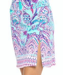 Aryeh Mint Paisley Skort