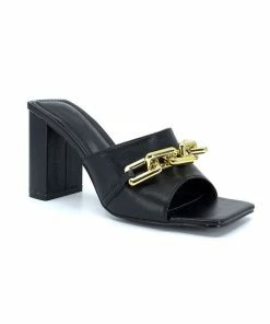 Liliana Square Toe Chain Mule SHOES