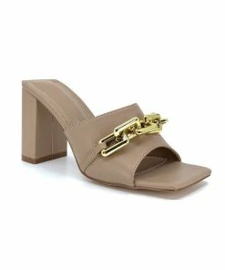 Liliana Square Toe Chain Mule SHOES