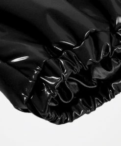 The Market Place HOLIDAY APPAREL Shiny Puffer Crop Jacket