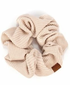 C.C. HAIR C.C Corduroy Solid Color Soft Scrunchie