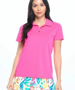 Aryeh RESORT APPAREL Hot Pink Polo