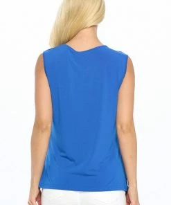 Aryeh Royal Blue Wrap Top RESORT APPAREL