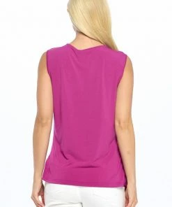Aryeh Magenta Wrap Top