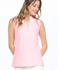 Aryeh Pink Sleeveless Sports Top